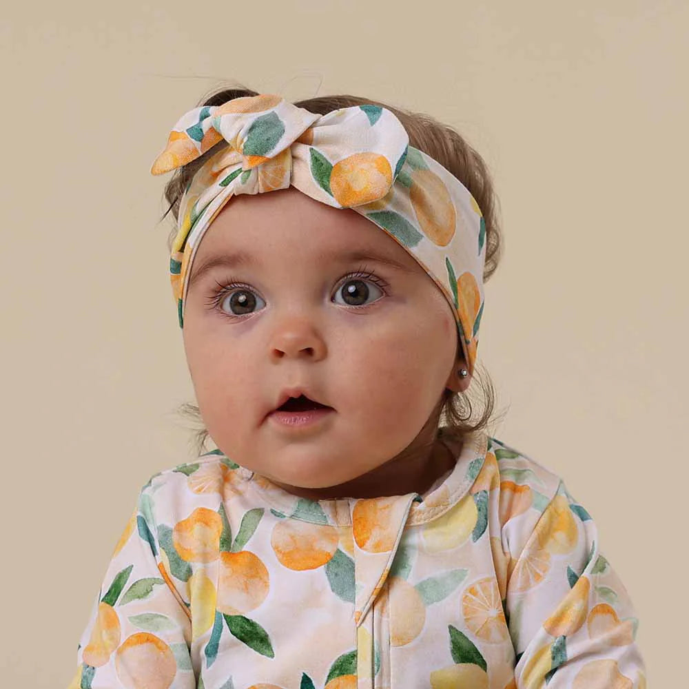 Sunny Citrus Topknot Headband