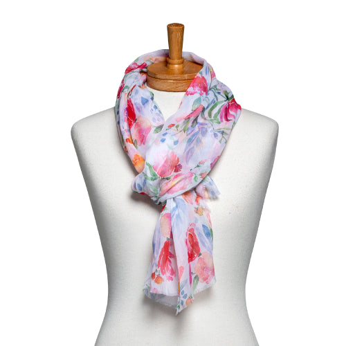Watercolour Floral Scarf