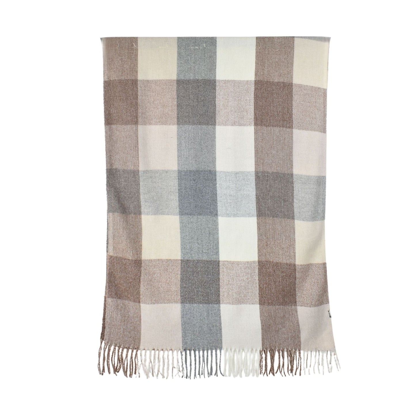 Autumn Checkered Scarf Taupe