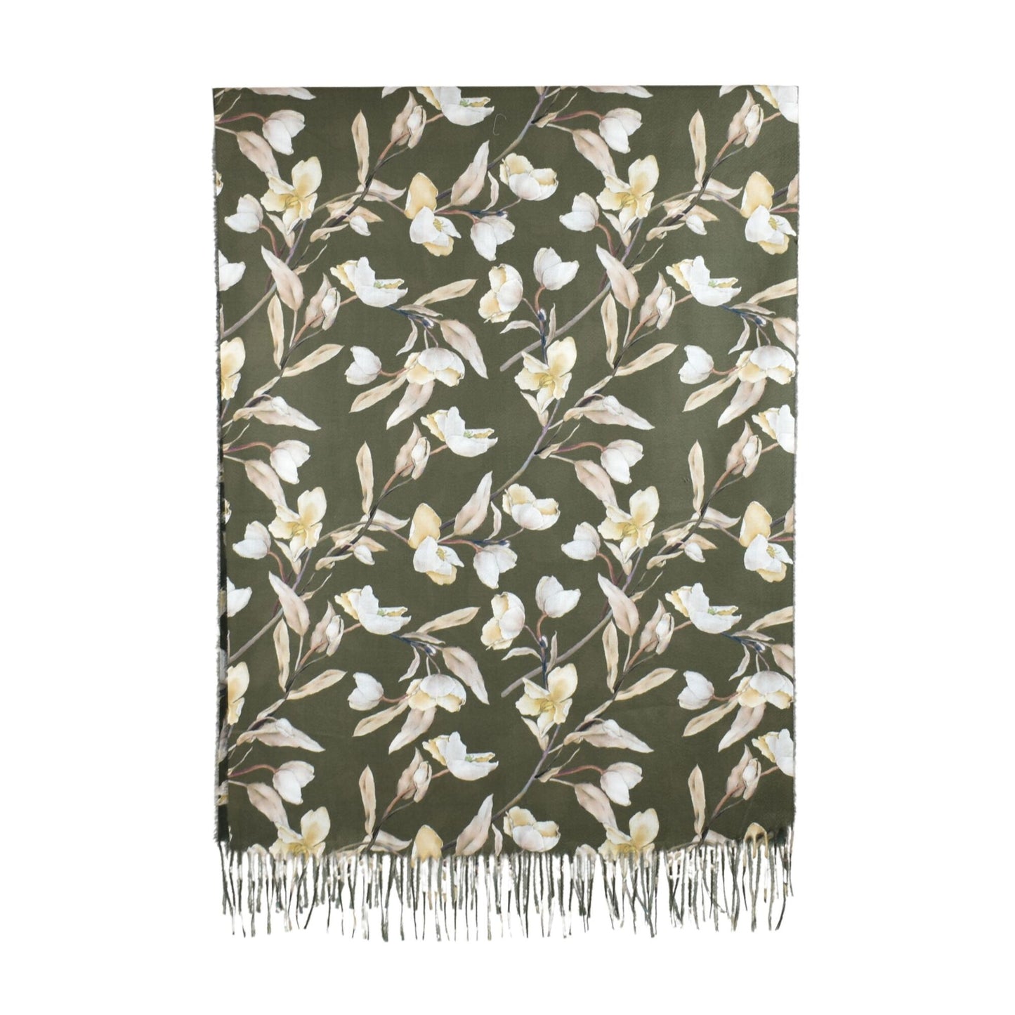 Magnolia Garden Scarf Olive Green