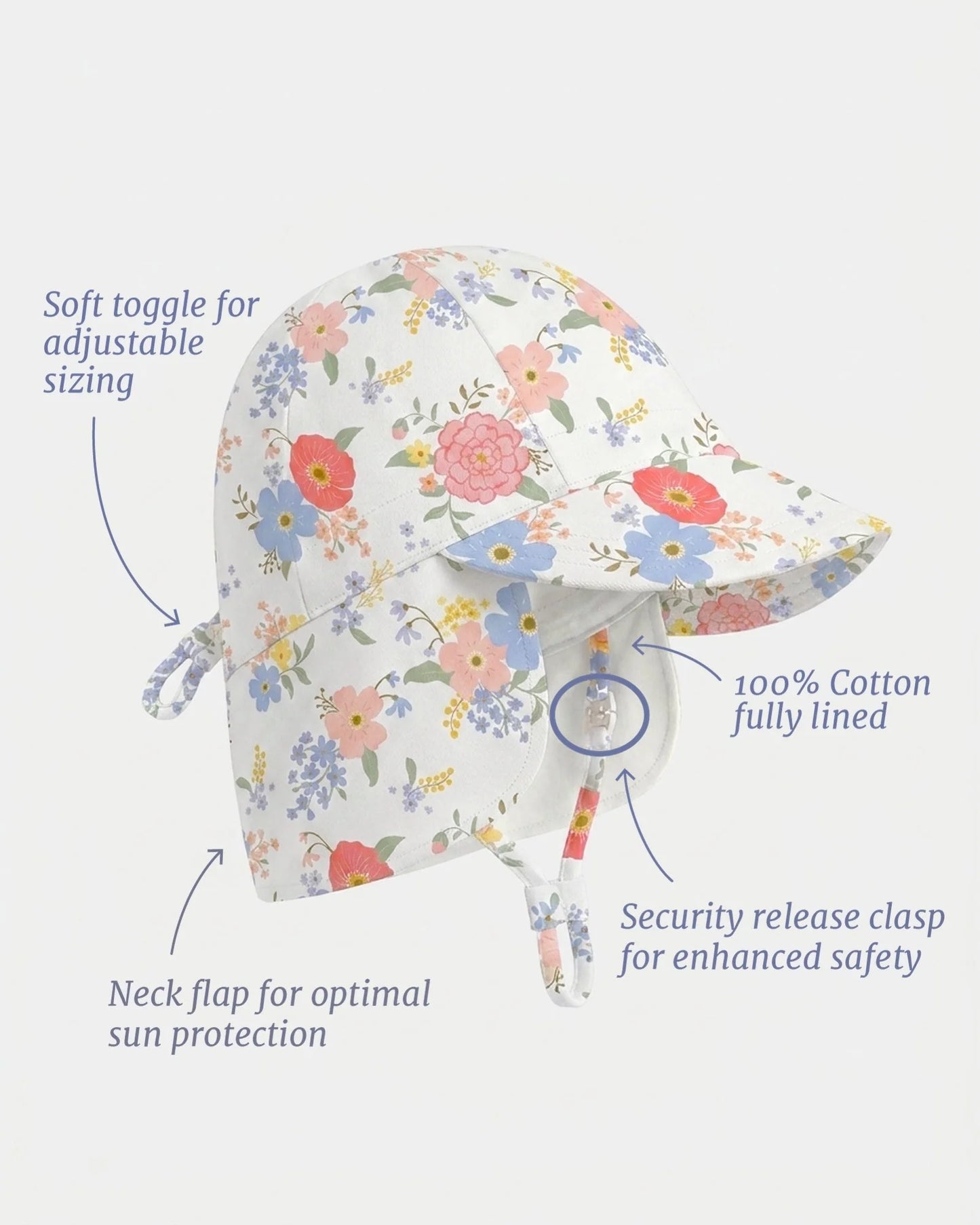 Flap Cap Arcadia Field Flowers