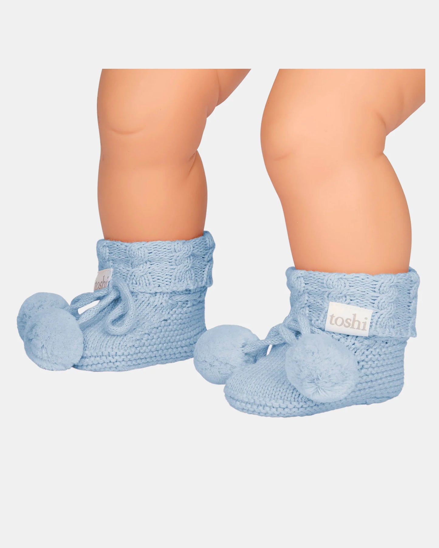 Organic Booties Bluebell