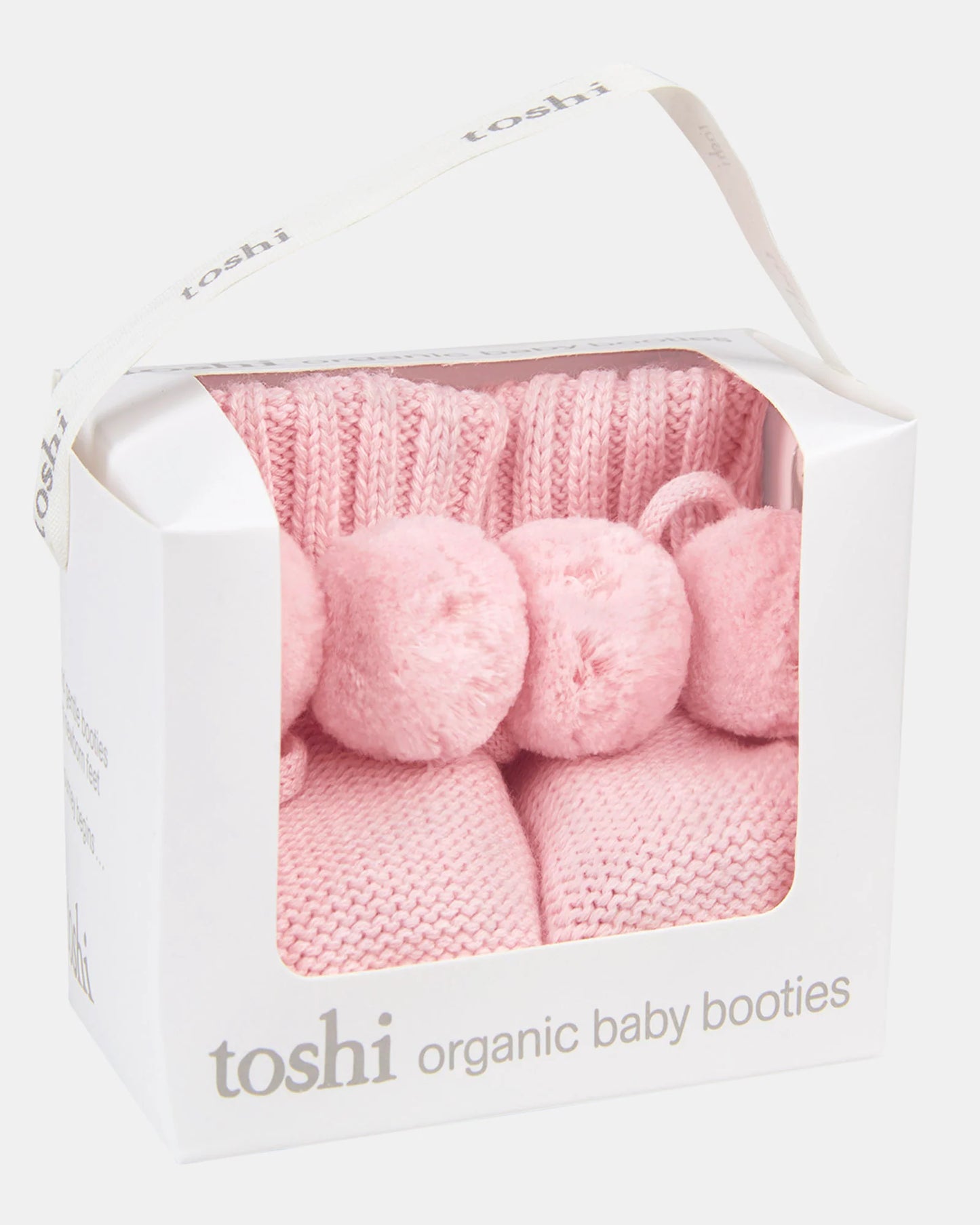 Organic Booties Misty Rose
