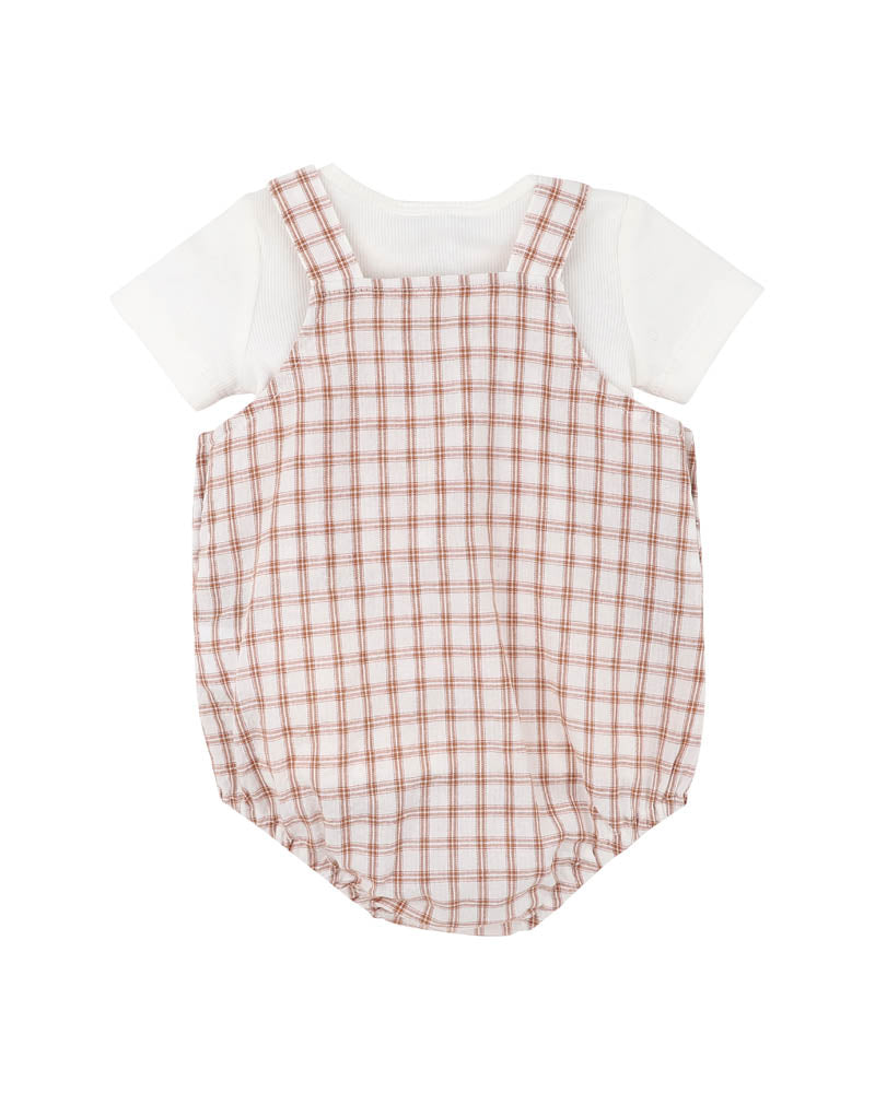 Clayton Check Bodysuit 2pc Set