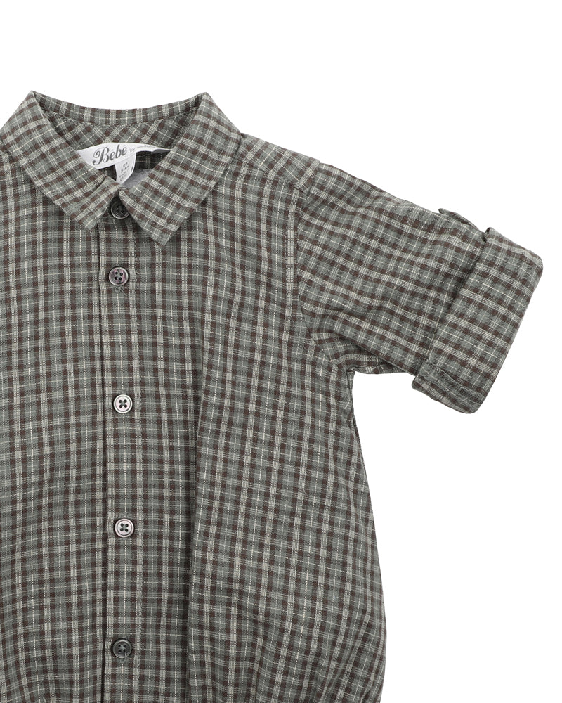 Austin Check Shirt Bodysuit