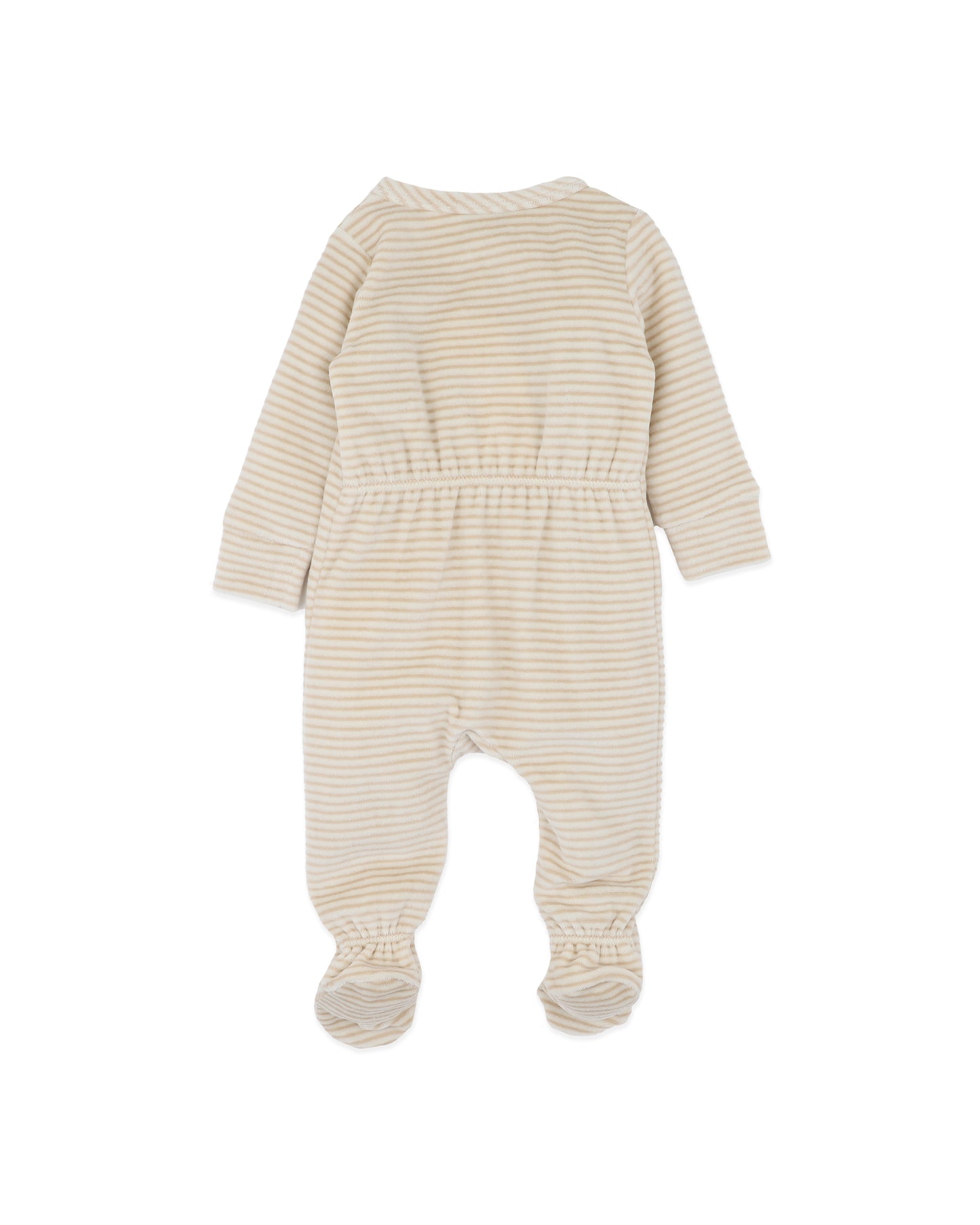Hunter Stripe Velour Zip Onsie