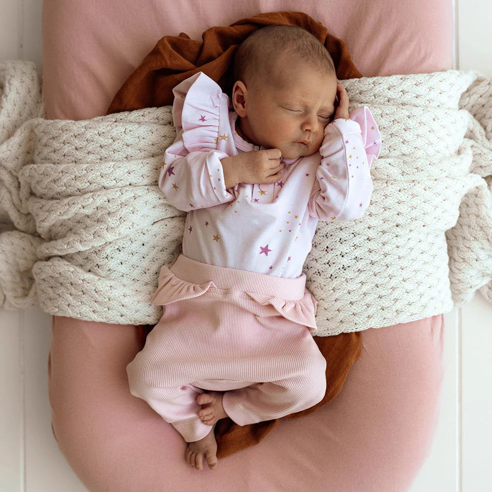 Baby Pink Pants with Frill