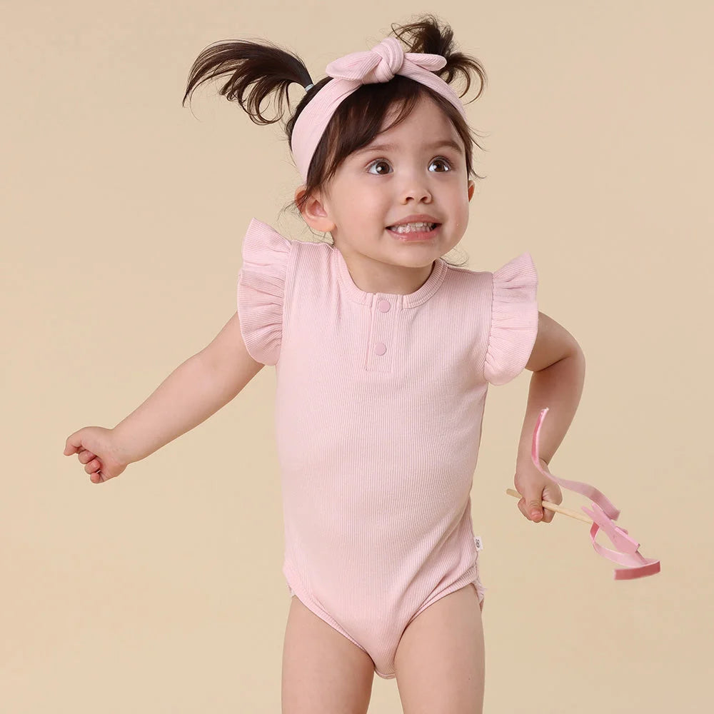 Baby Pink Short Sleeve Bodysuit