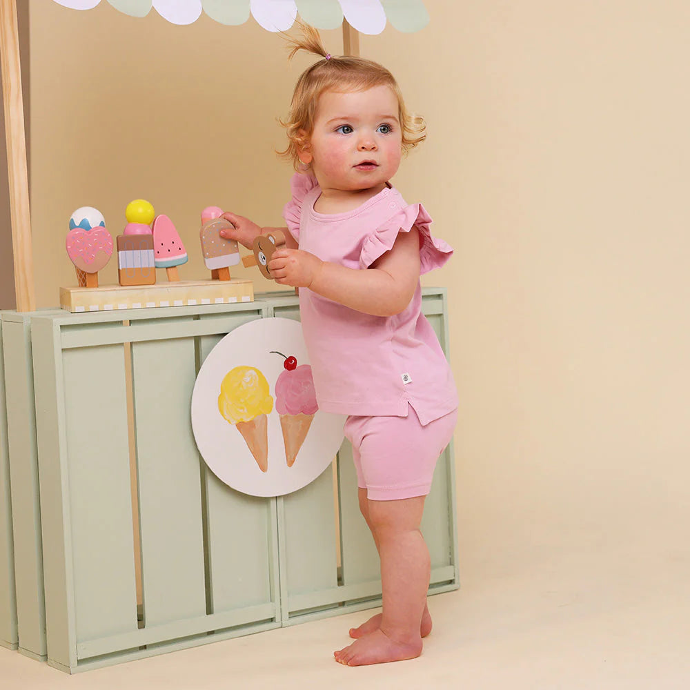 Bubblegum T-Shirt with Frill