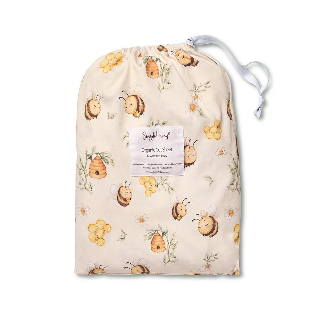 Bumblebees Cot Sheet