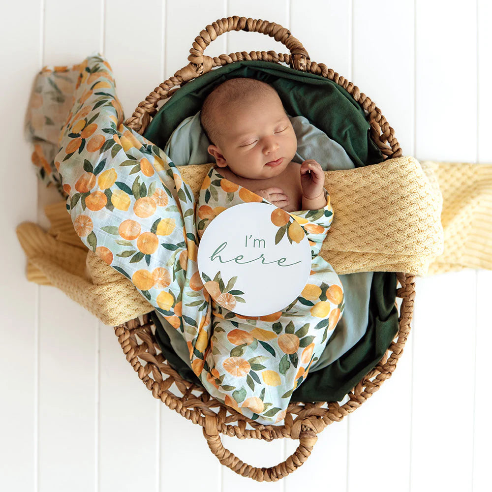 Citrus Squeeze Muslin Wrap