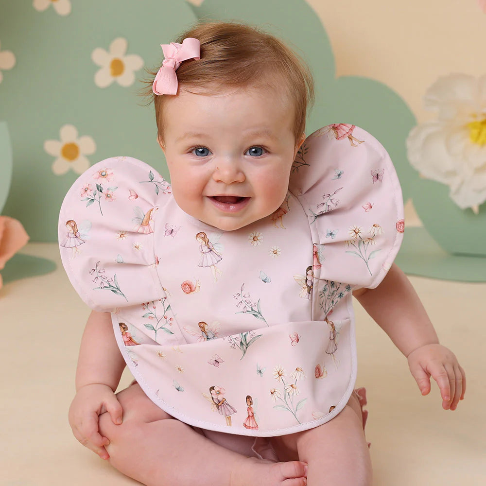Fairy Garden Frill Snuggle Bib