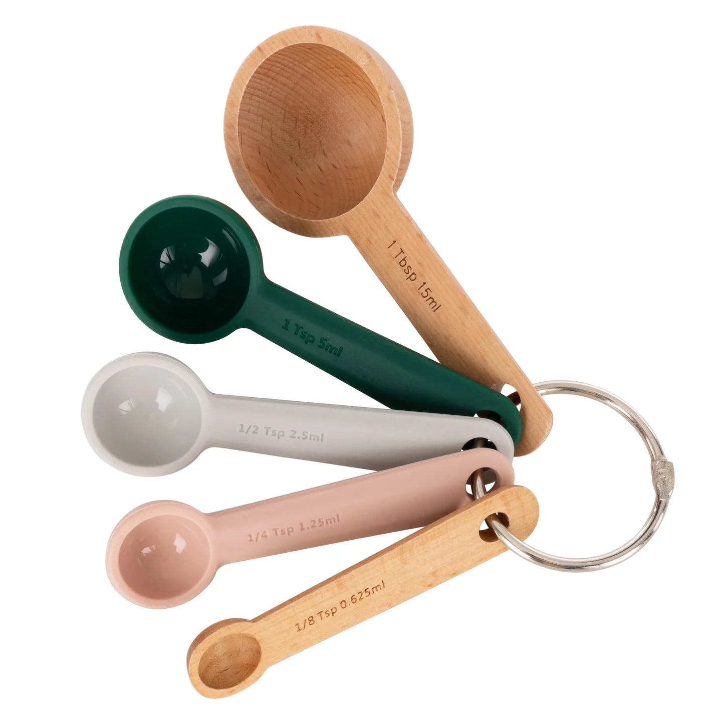 Forest Blush Silicone Measuring Spoon Set 5pc