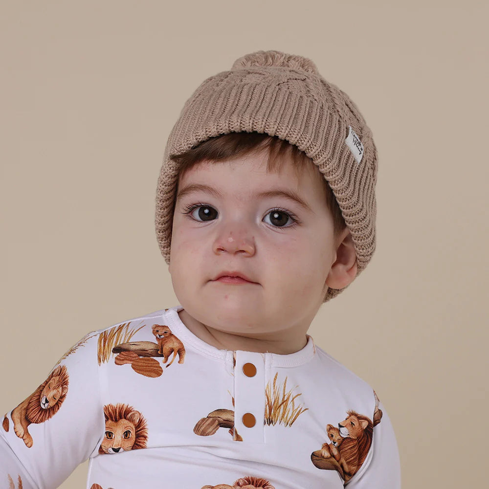 Hazelnut Knit Beanie.
