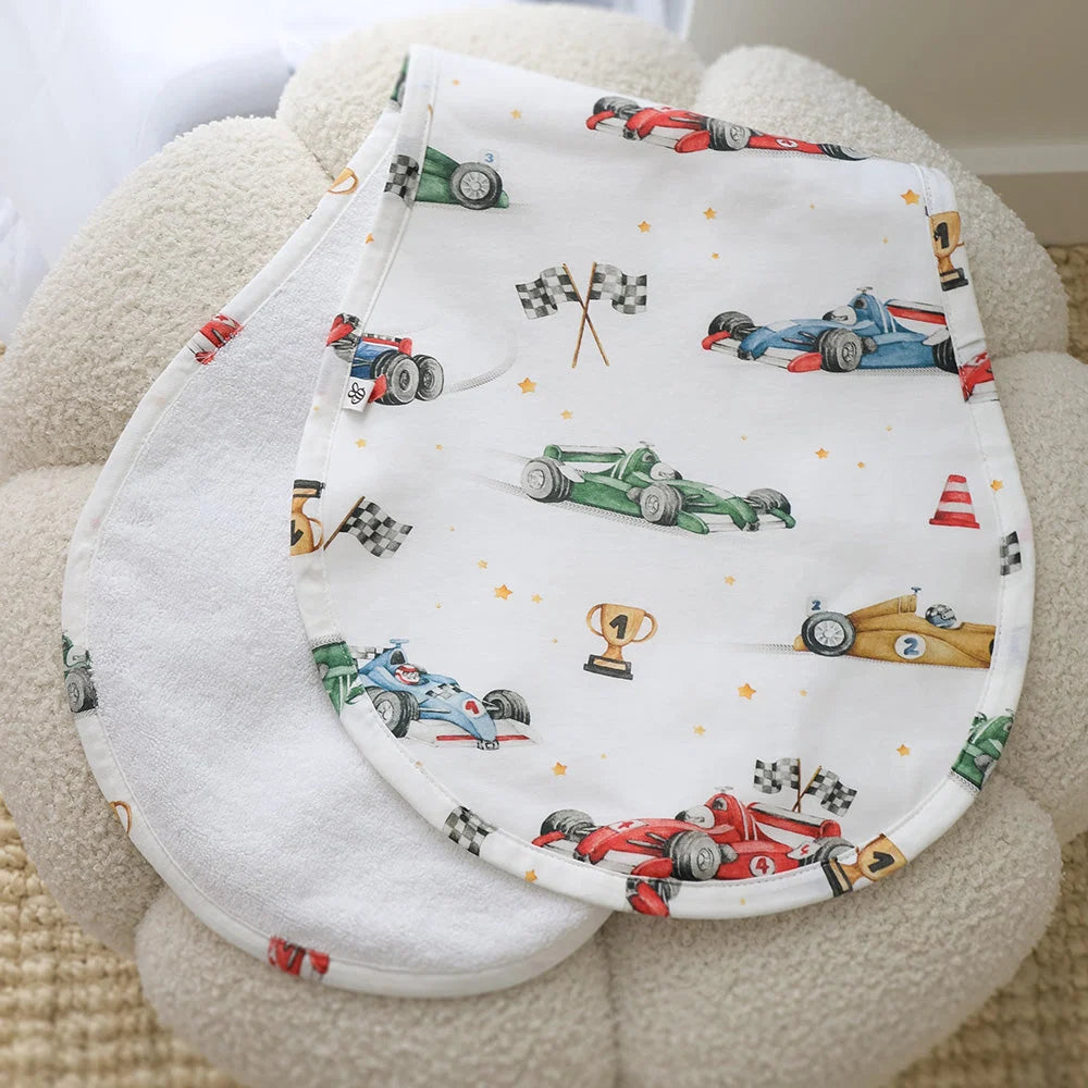 Little Racers Burp Cloth