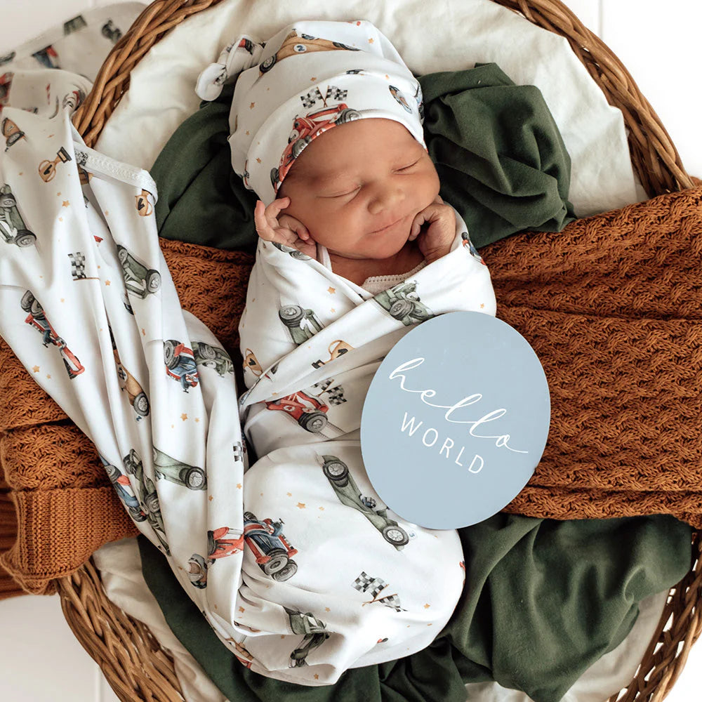 Little Racer Jersey Wrap Set