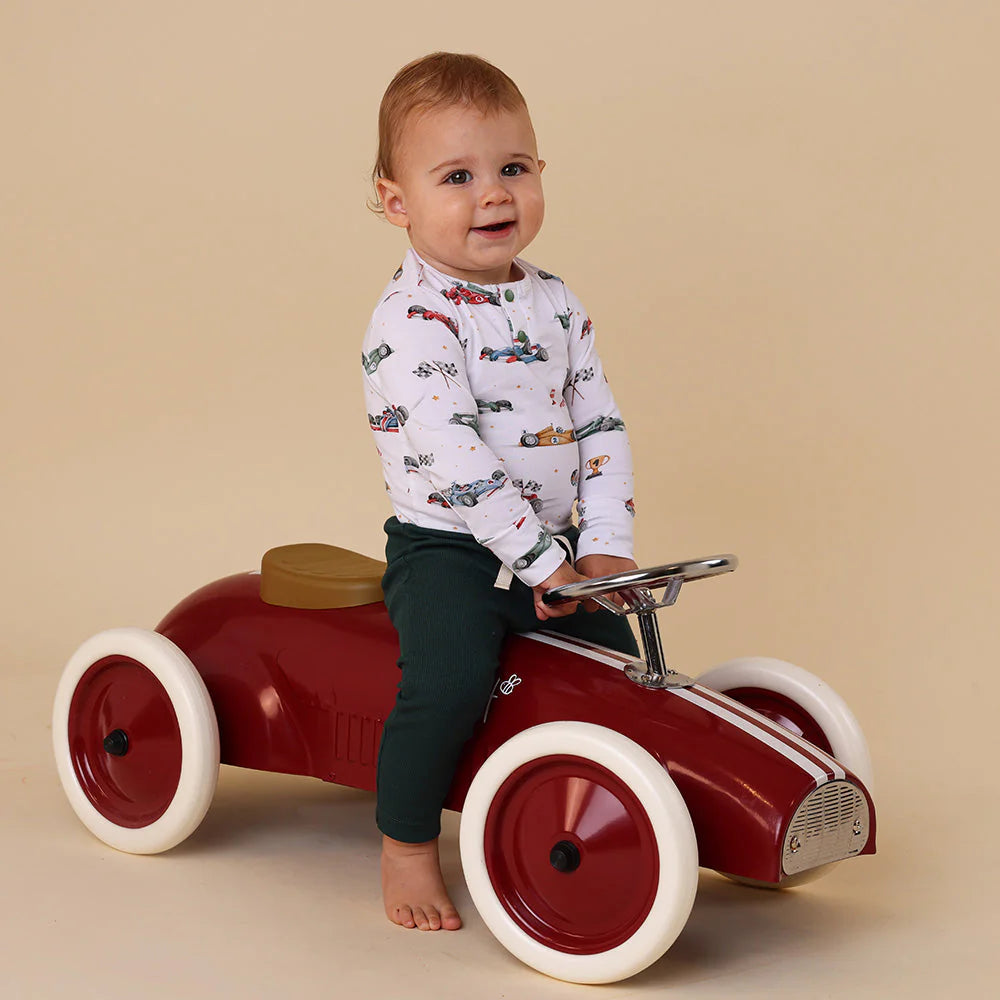 Little Racer Long Sleeve Bodysuit