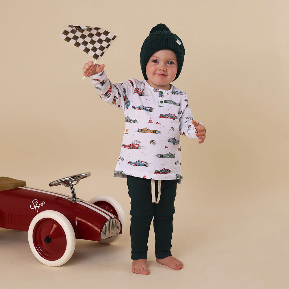 Little Racer Long Sleeve Top