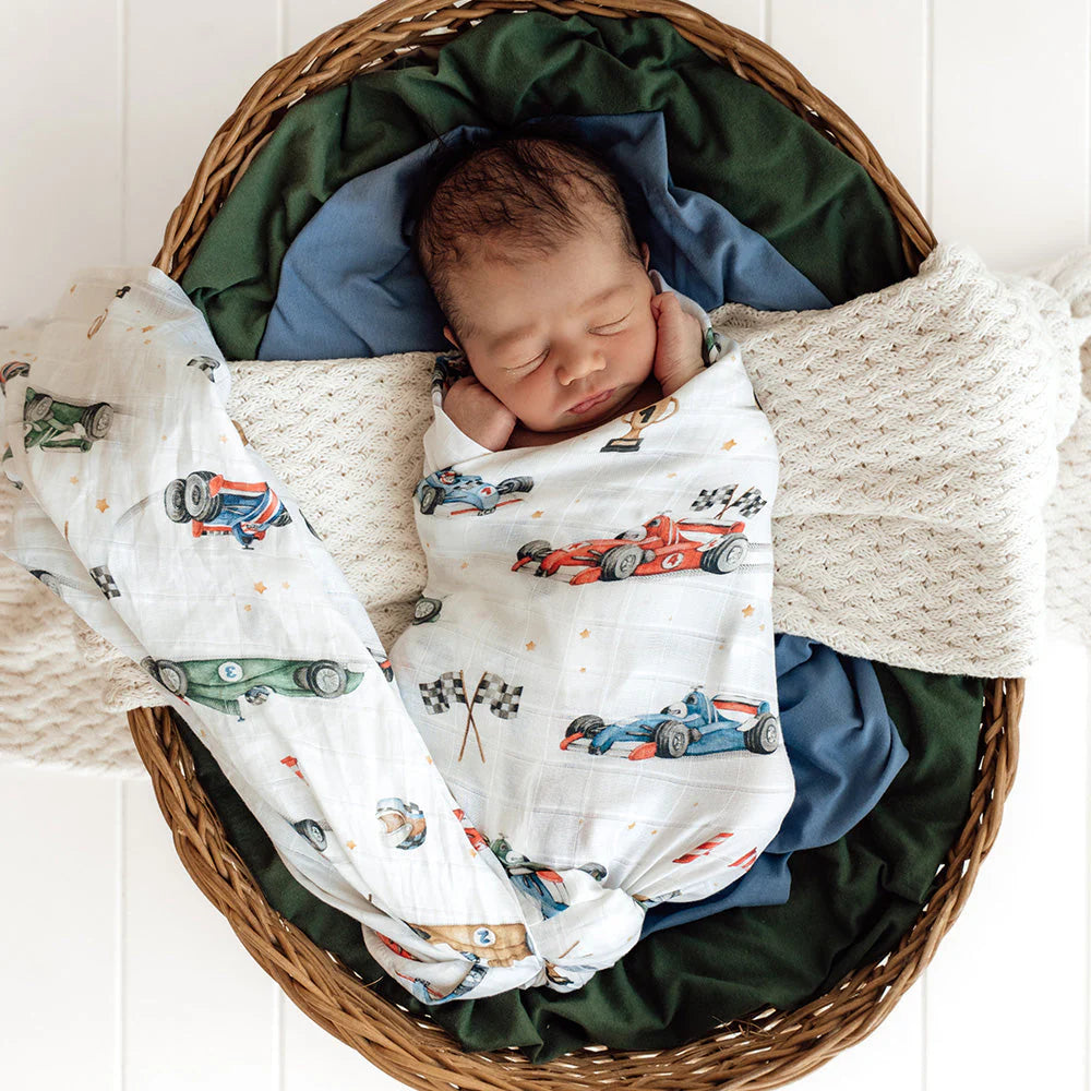 Little Racer Muslin Wrap