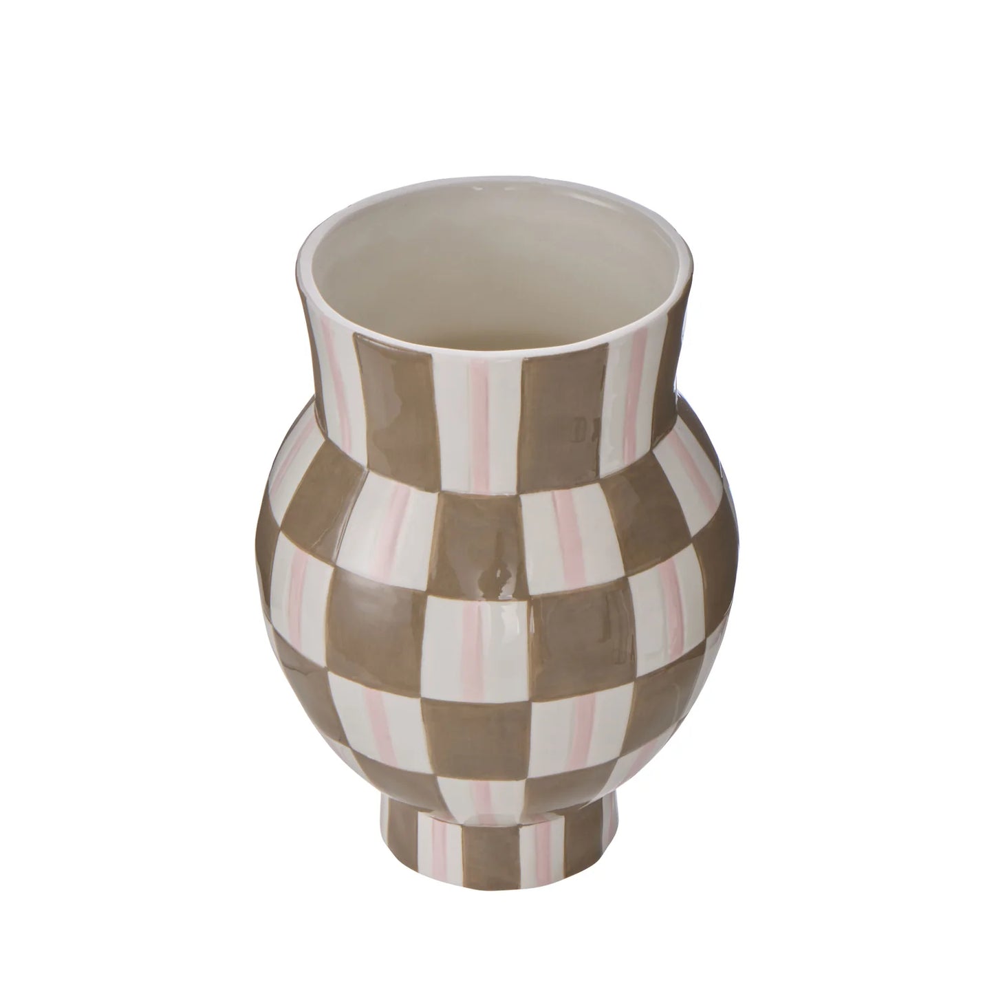Thea Vase Small Multi Coloured Brown