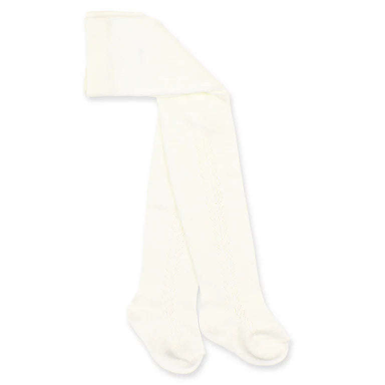 Open Work Tights Ivory