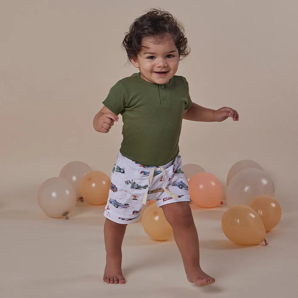 Olive Short Sleeve Bodysuit