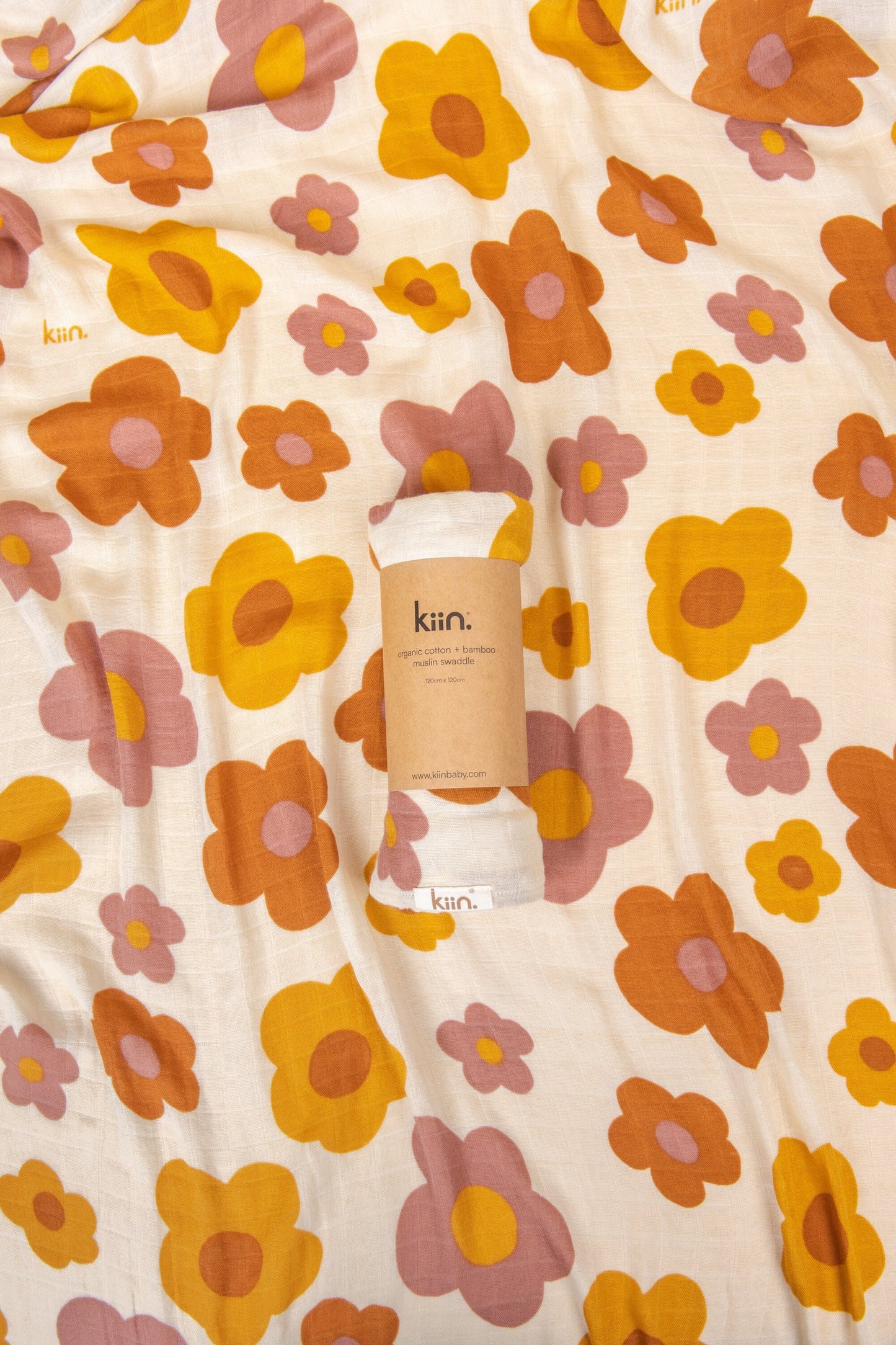 Organic Muslin Swaddle Bloom
