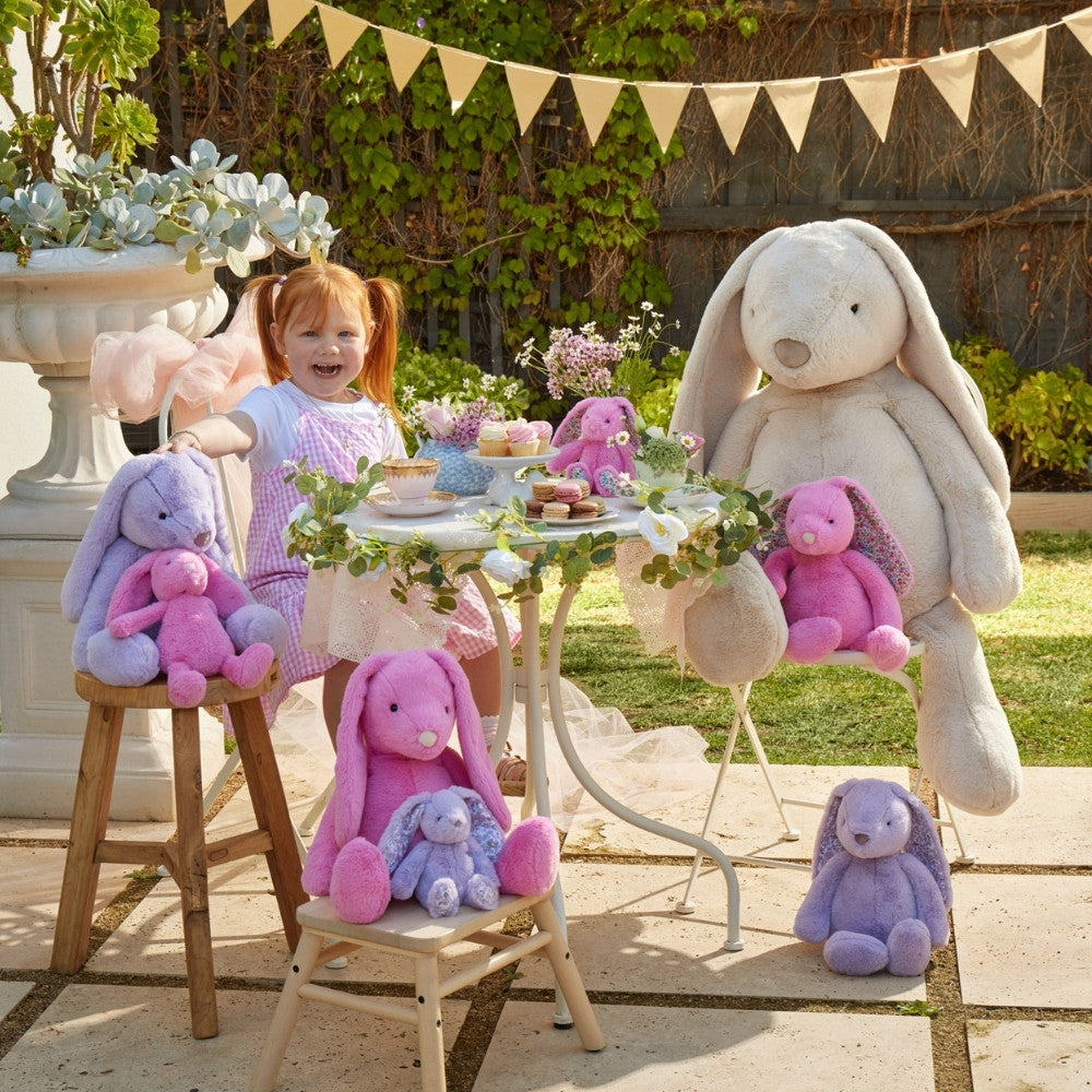 Floral Sherbet Pink Bunny Medium