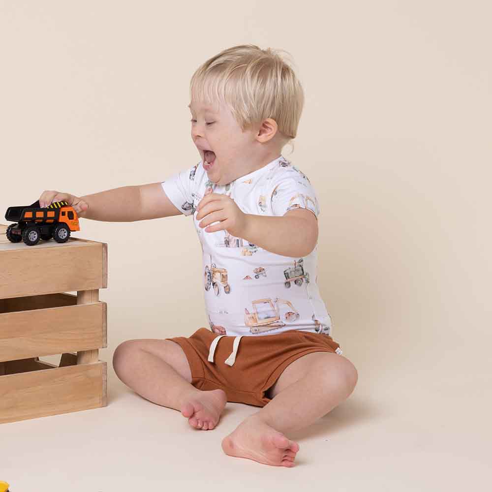 Diggers & Tractors Short Sleeve Bodysuit