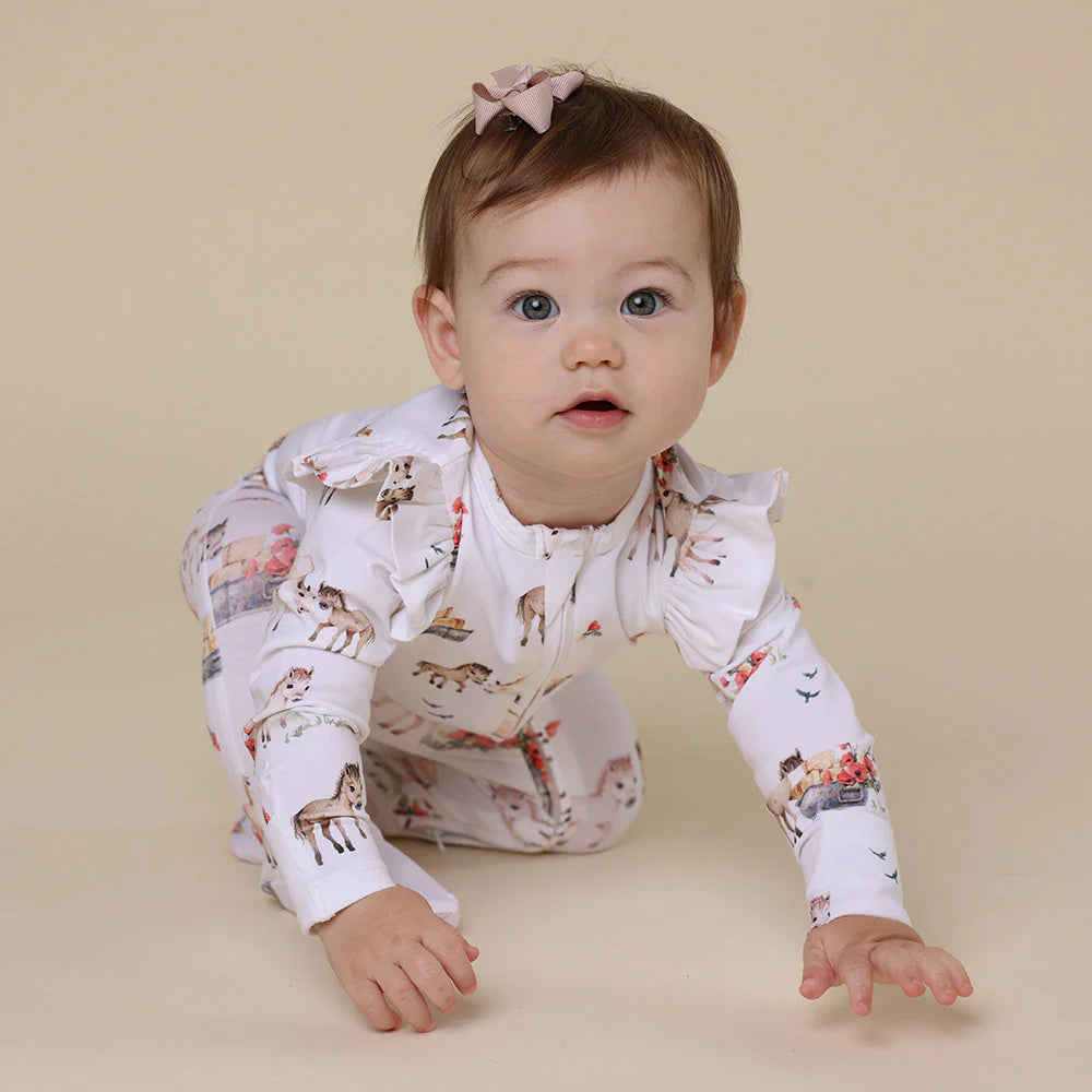 Pony Pals Snuggle Sleepsuit Zip Footie