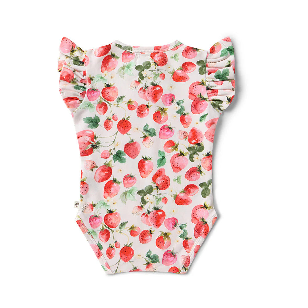 Strawberry Short Sleeve Bodysuit