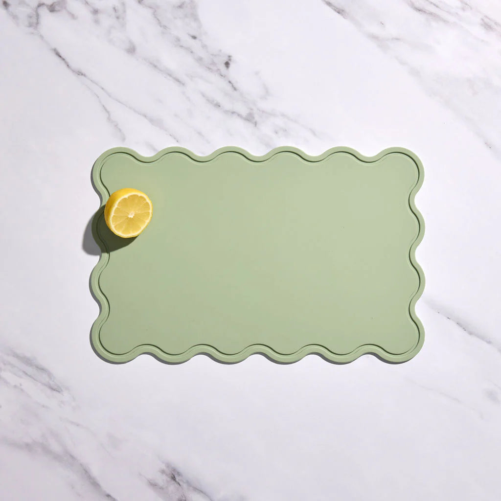 Chopping Boards (Set of 2) Swirl + Solid Pistachio