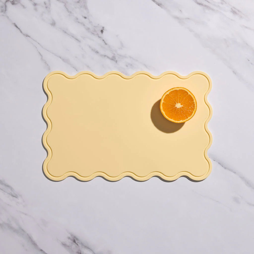 Chopping Boards (Set of 2) Swirl + Solid Lemonchello