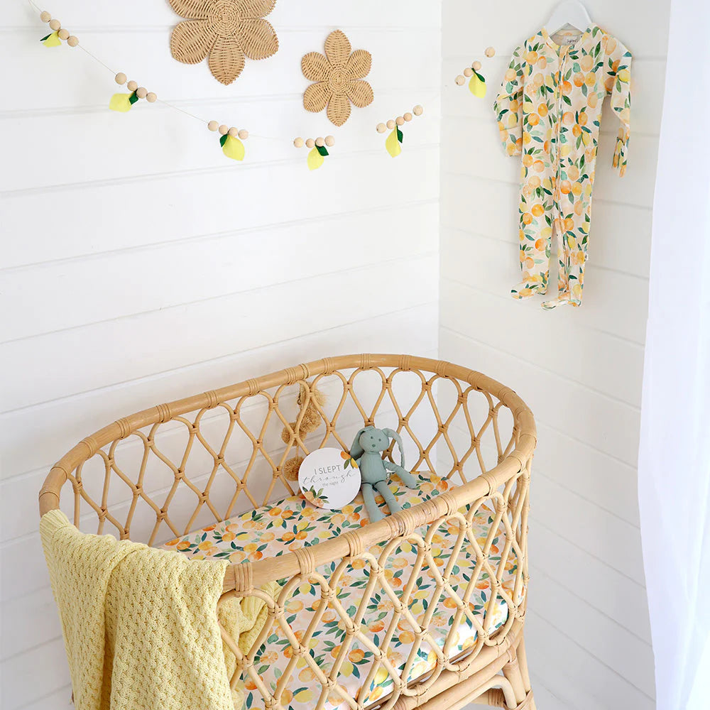 Sunny Citrus Bassinet Sheet
