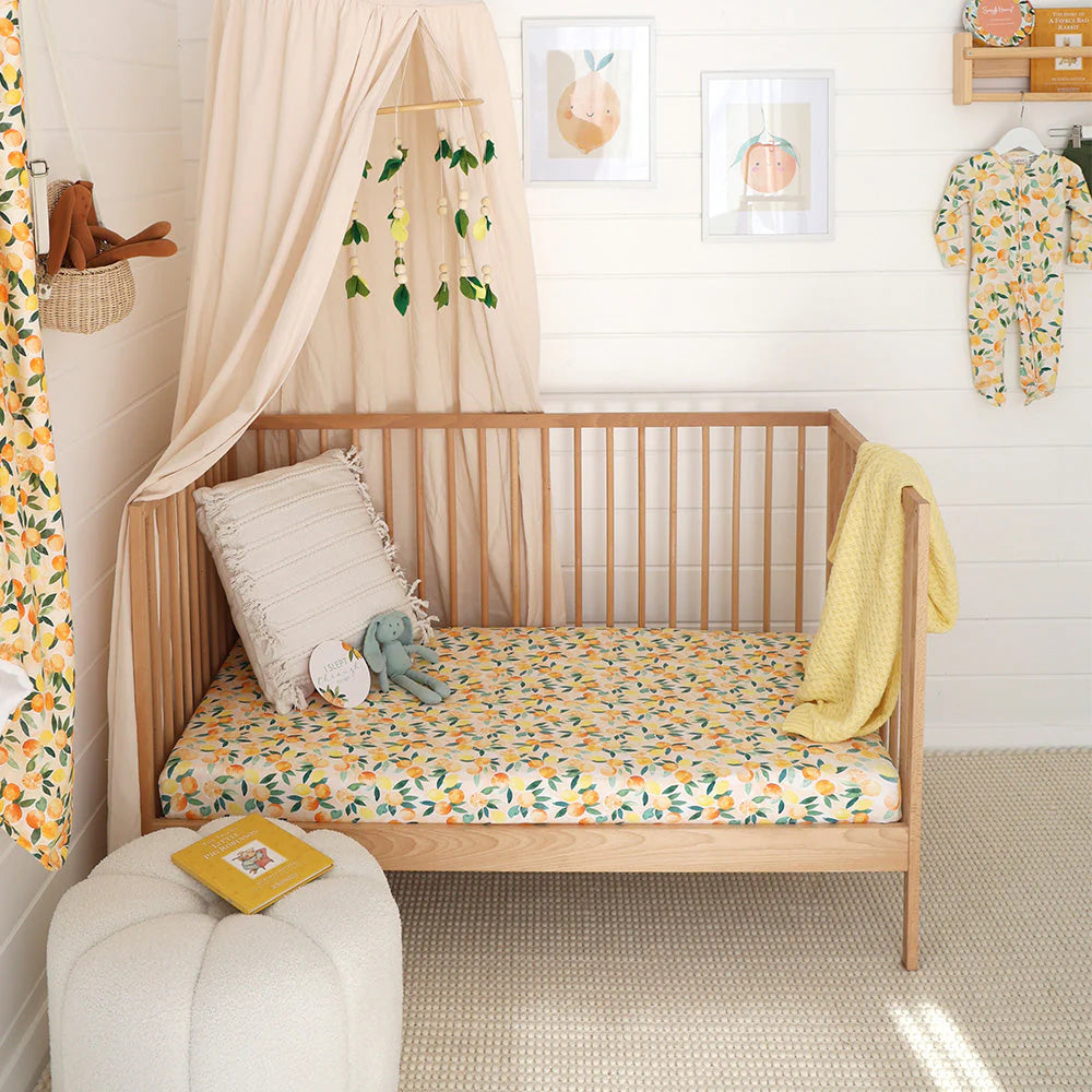 Sunny Citrus Cot Sheet