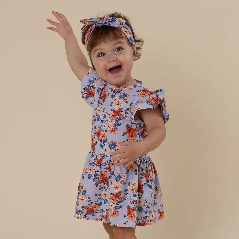 Vintage Blossom Short Sleeve Dress