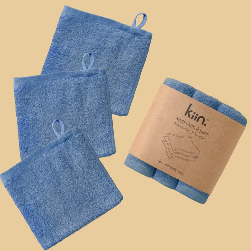 Wash Cloth 3pk Blue Shadow