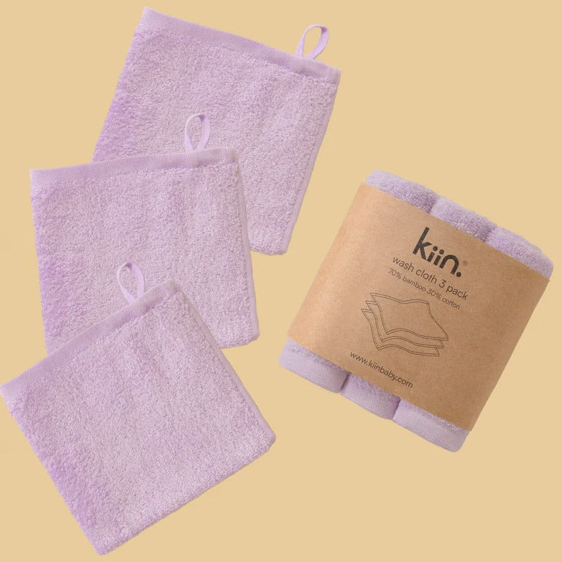 Wash Cloth 3.pk Lilac
