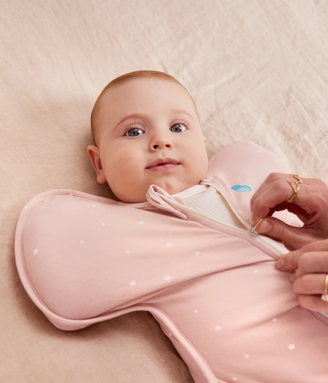 Love To Dream Swaddle Up 1.0 tog Twinkle Powder Pink
