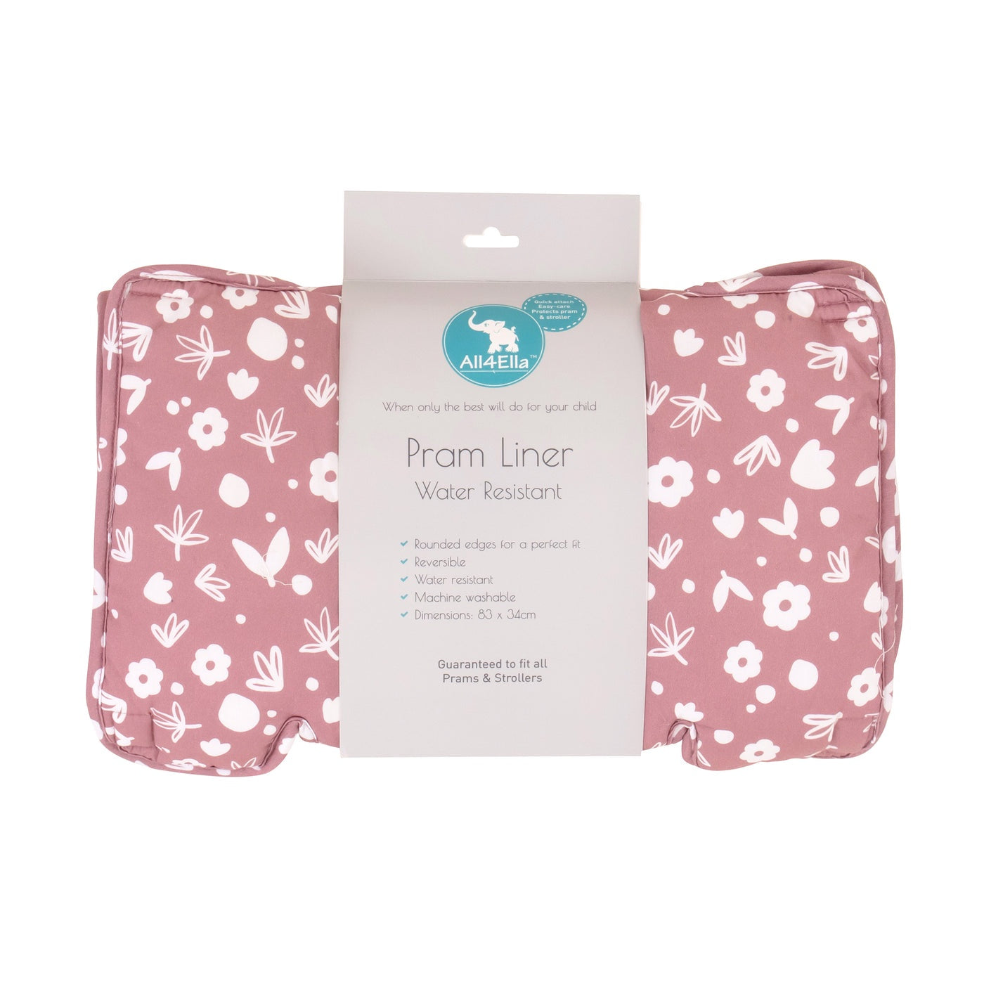 Pram Liner Dusty Pink