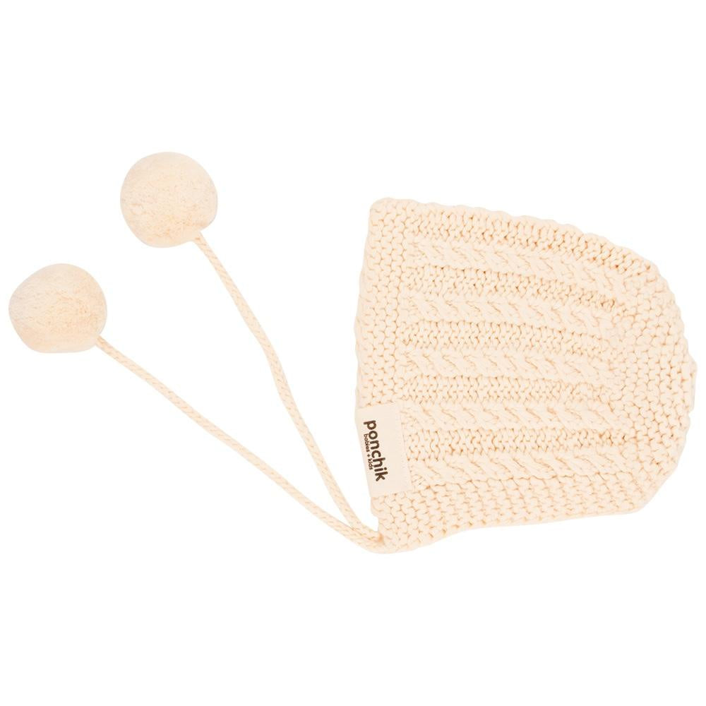 Knitted Bonnet - Oatmeal