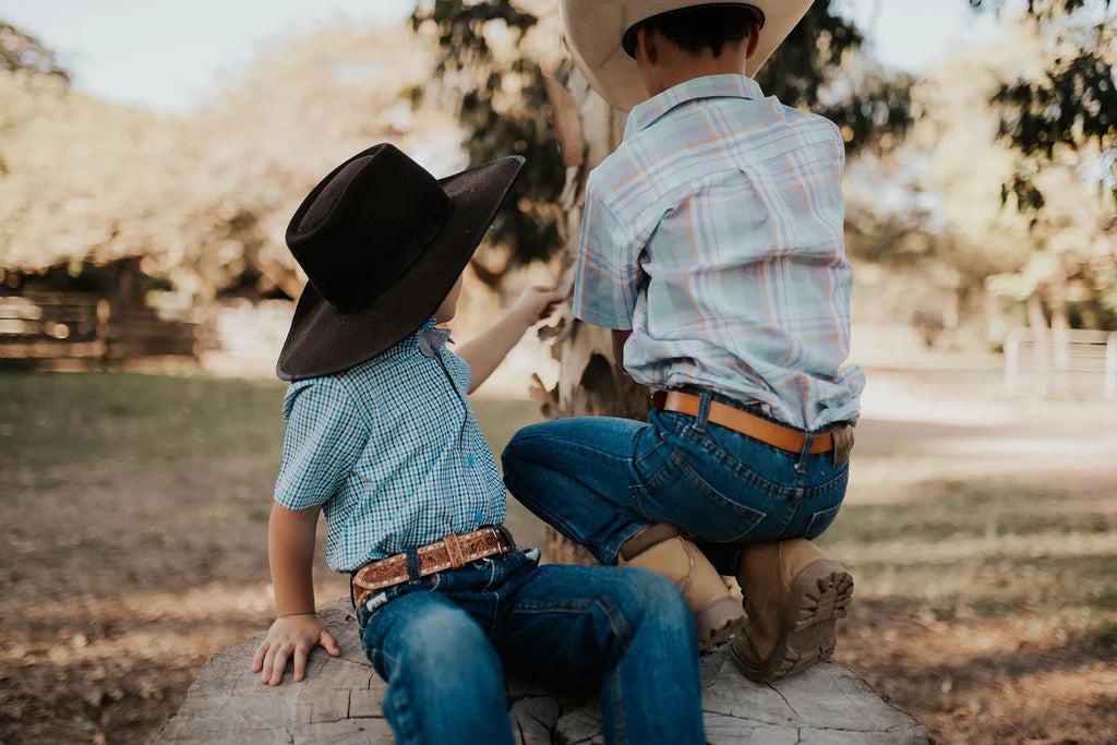 Cliffy Blue Blend Short Sleeve Shirt