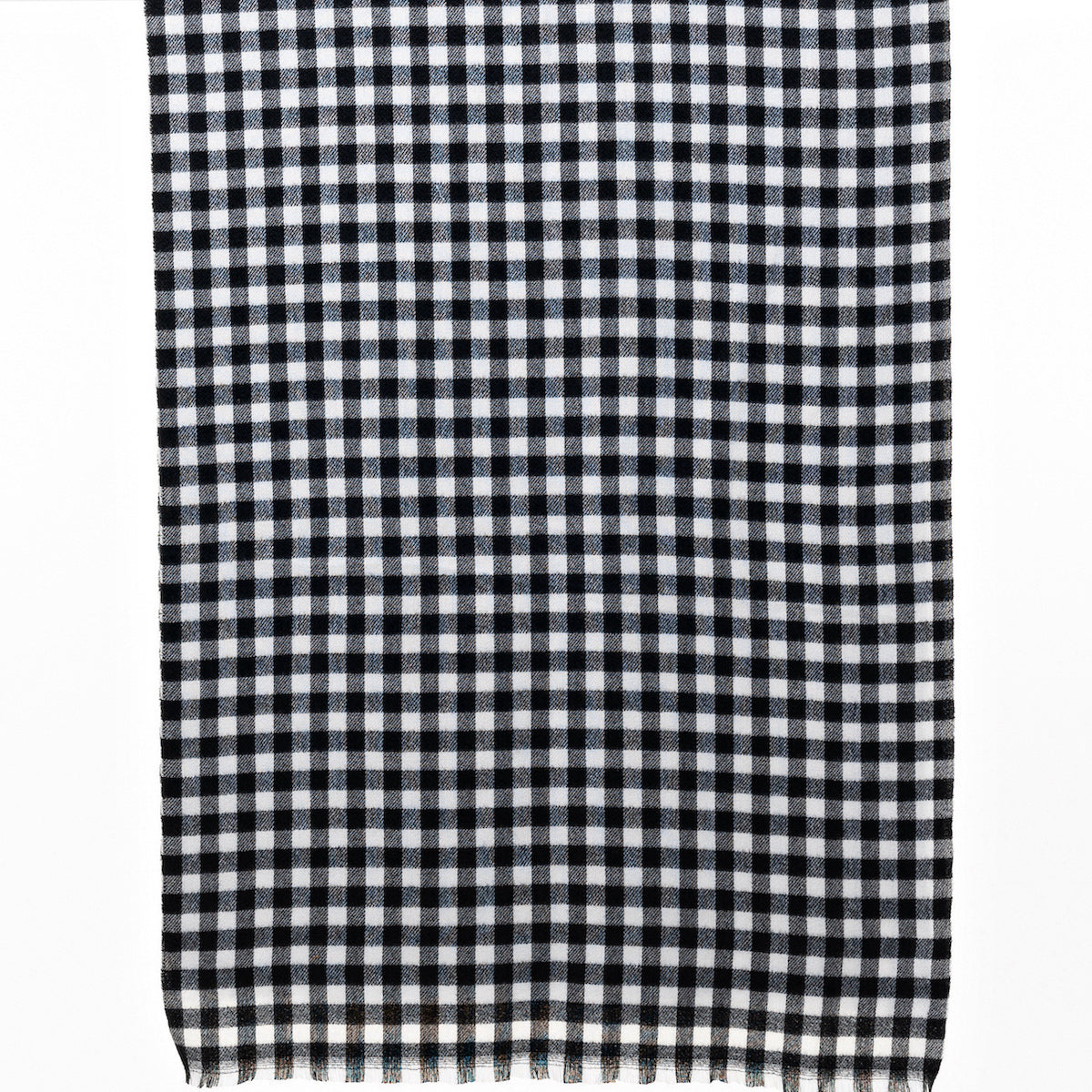 Small Gingham Scarf Black