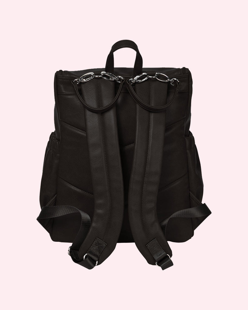 Backpack Black Faux Leather