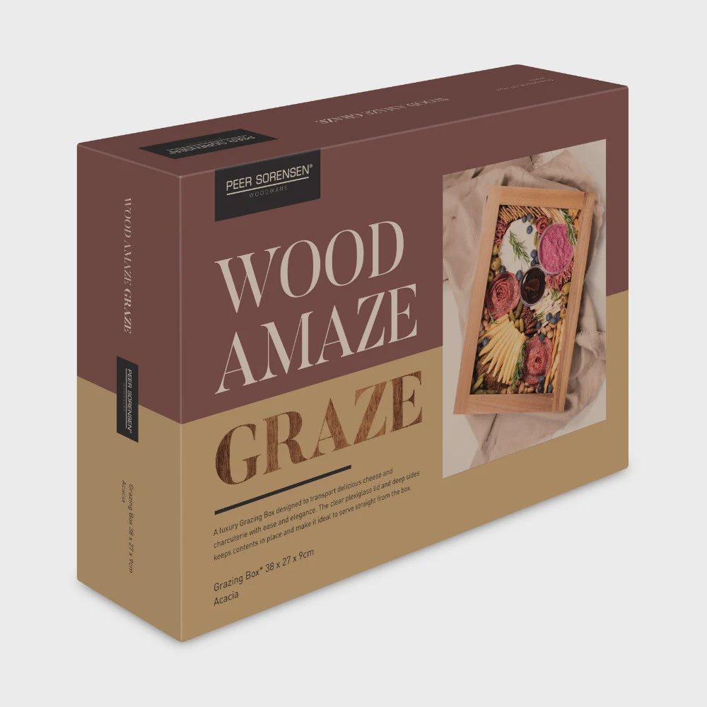 Peer Grazing Box 38 x 27cm Acacia