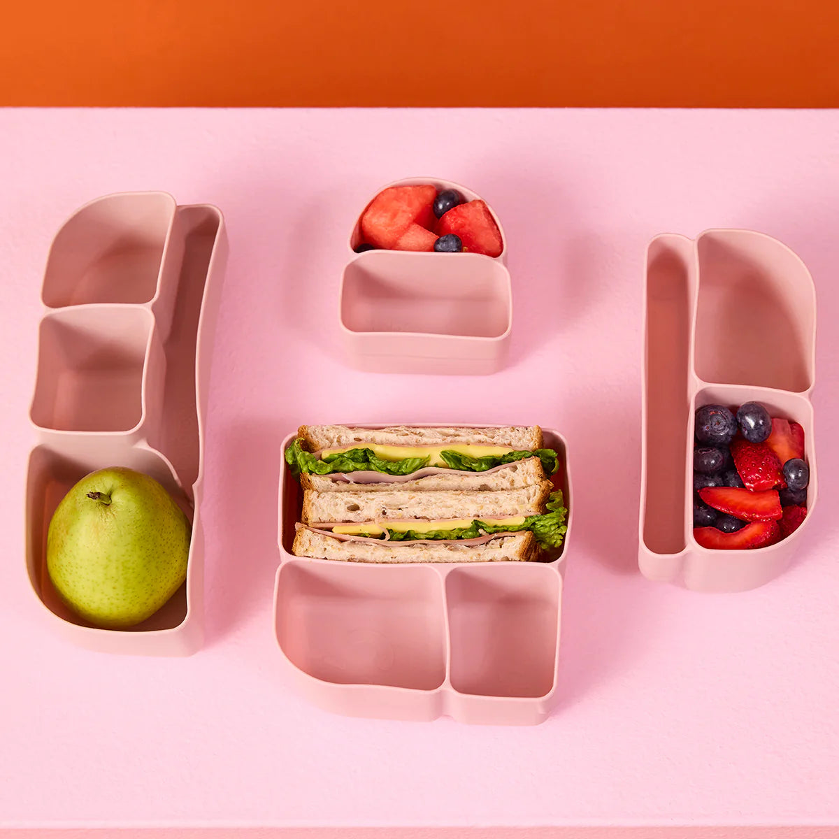 Silicone Bento Tray Mini Berry
