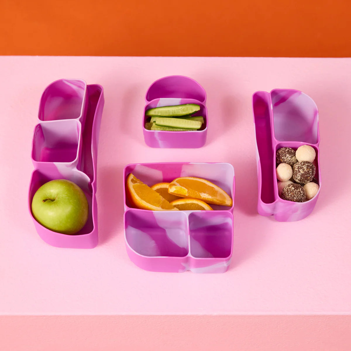 Silicone Bento Tray Lunch Cosmic