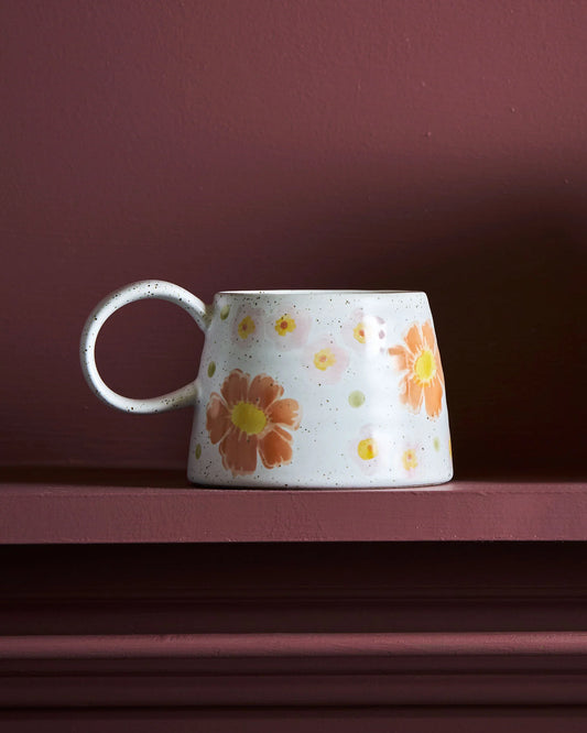 Large Handled Mug June Flower Garden