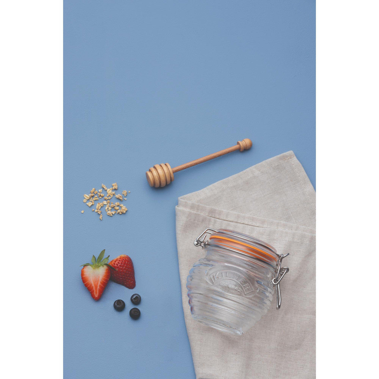 Kilner Honey Pot & Drizzler Spoon 400ml