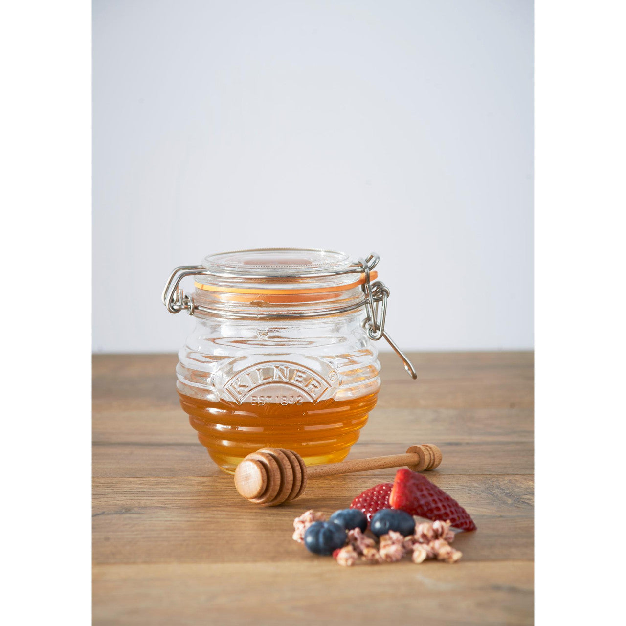 Kilner Honey Pot & Drizzler Spoon 400ml